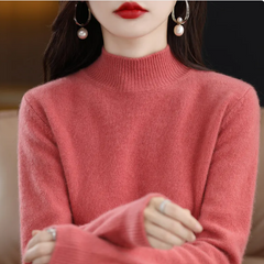 Autumn/Winter Half-High Collar Sweater